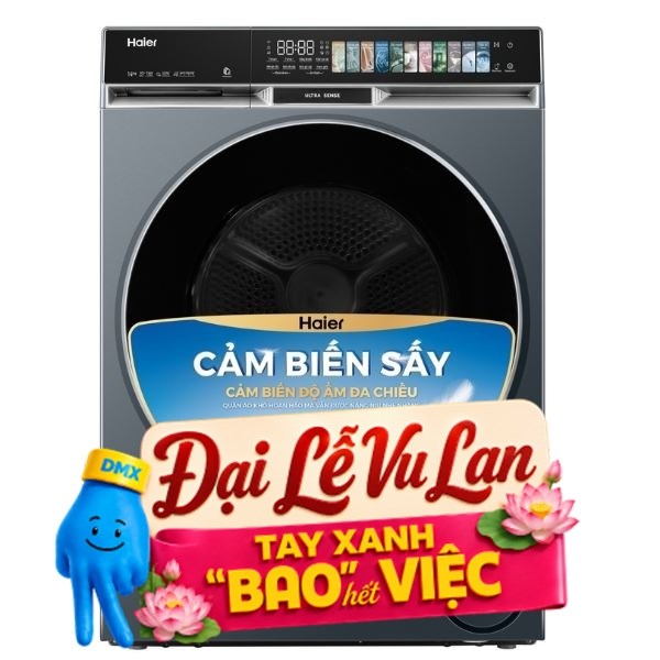 Máy sấy bơm nhiệt Haier 14 Kg HD140-AR387GNU1