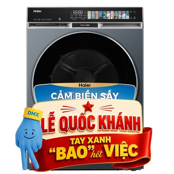 Máy sấy bơm nhiệt Haier 14 Kg HD140-AR387GNU1