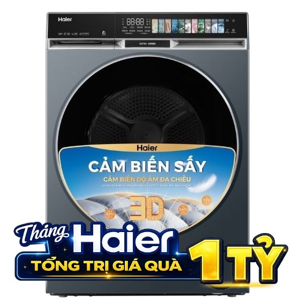Máy sấy bơm nhiệt Haier 14 Kg HD140-AR387GNU1