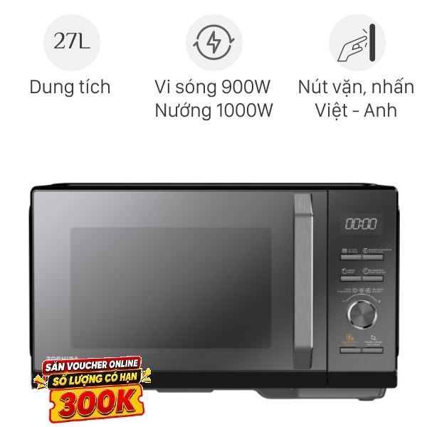 Lò vi sóng có nướng Toshiba MW3-AC27PE(BM)VN