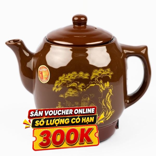 Siêu sắc thuốc điện Seika 3.2 lít SKS 329 Nâu