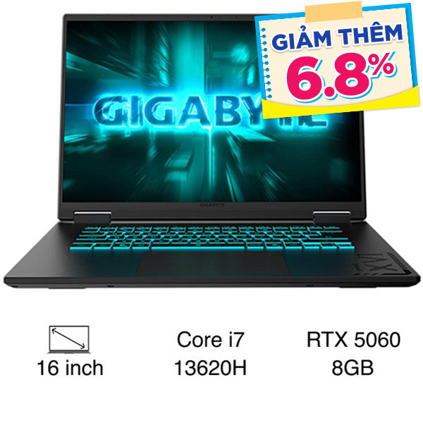 GIGABYTE Gaming A16 GA6H i7 13620H (GAMING-A16-CVHI3VN893SH)