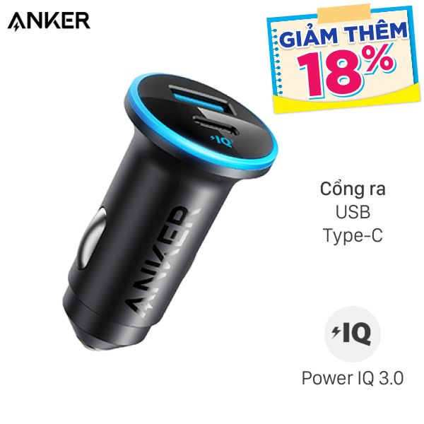 Sạc nhanh xe hơi 2 cổng Anker A2735