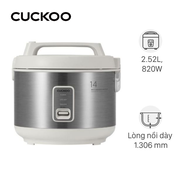 Nồi cơm nắp gài Cuckoo 2.52 lít CR-1415