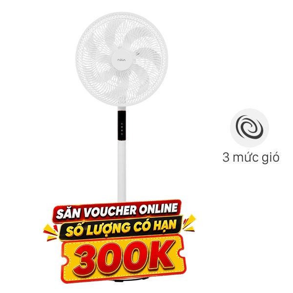 Quạt đứng Aqua  7 cánh AQS-FED3502R(W)-VN 50WMẫu mới