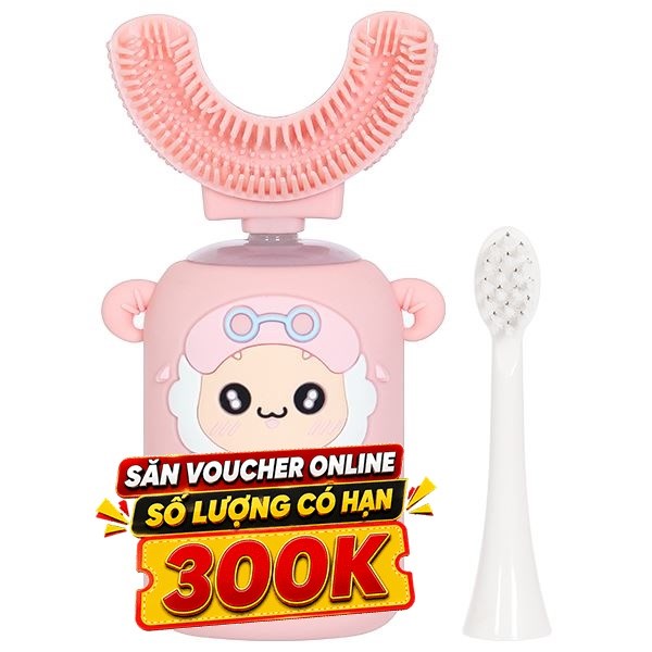 Bàn chải điện trẻ em Magic Kid-01 - Hồng