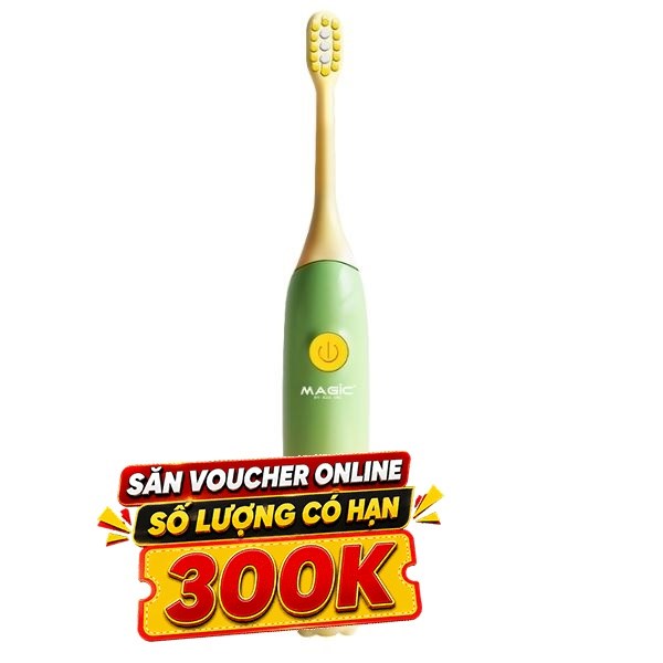 Bàn chải điện trẻ em Magic Kid-02 - Xanh
