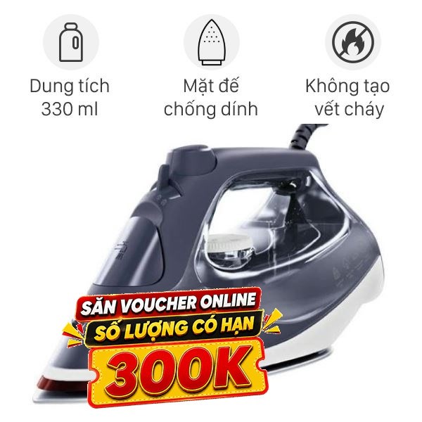 Bàn ủi hơi nước Electrolux E6SI3-61NW 2400W