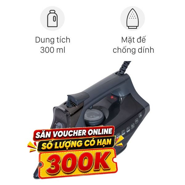 Bàn ủi hơi nước Sunhouse  2800W