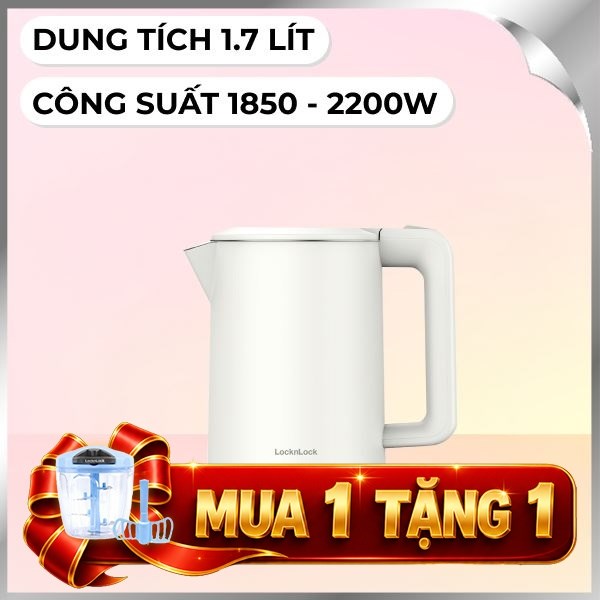 Bình đun siêu tốc Lock&Lock 1.7 lít EJK728IVY