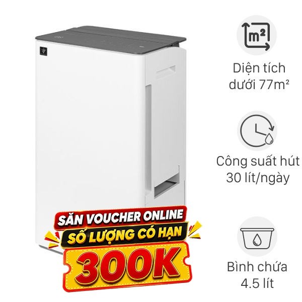 Máy hút ẩm Sharp DW-T30HV-W 325W