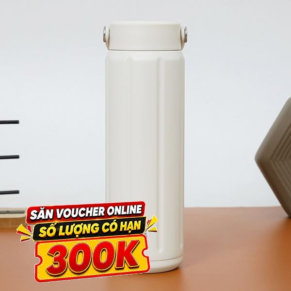 Bình giữ nhiệt Inox 630 ml Lock&Lock LHC4427WHT
