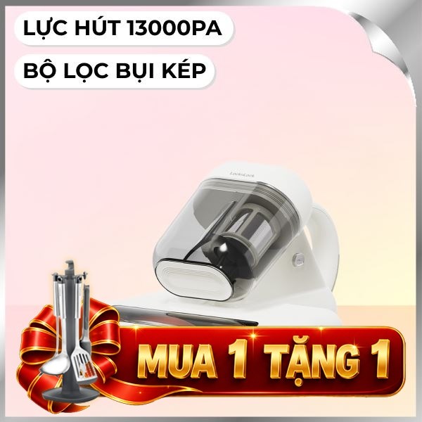 Máy hút bụi đệm giường Lock&Lock ENV818IVY