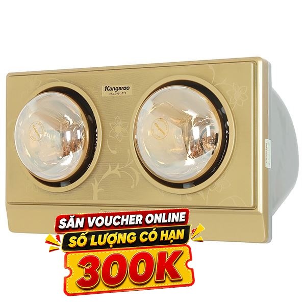 Đèn sưởi 2 bóng Kangaroo KGWH2G