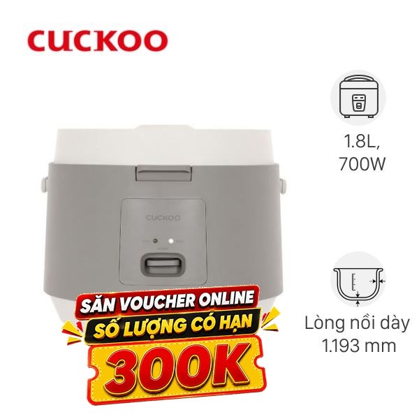 Nồi cơm nắp gài Cuckoo 1.8 lít CR-1096