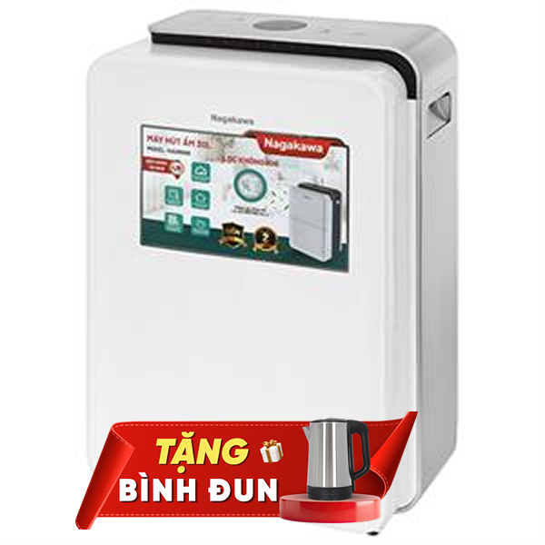 Máy hút ẩm kết hợp lọc không khí Nagakawa NAD8668 540W
