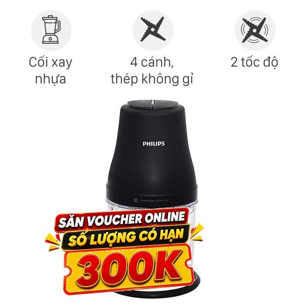 Máy xay thịt đa năng Philips HR1501/00 450W 1 lít
