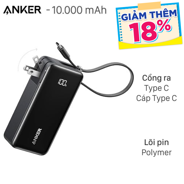 Anker A1637 30W kiêm Adapter Sạc kèm Cáp Type C