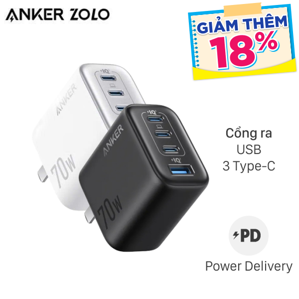Sạc nhanh 4 cổng Anker Zolo A121C