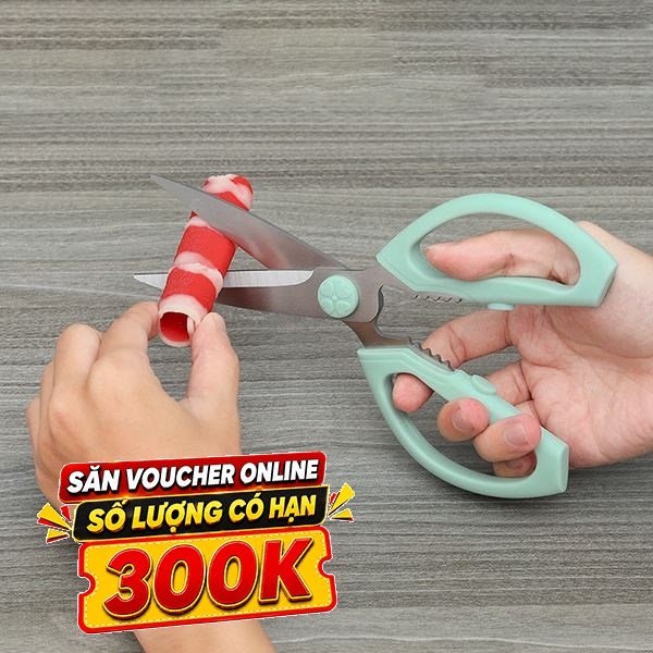 Kéo nhà bếp có nắp thép không gỉ 2Cr13 Delites CF7430