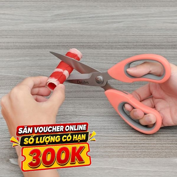 Kéo nhà bếp thép không gỉ 2Cr13 Delites SKI156