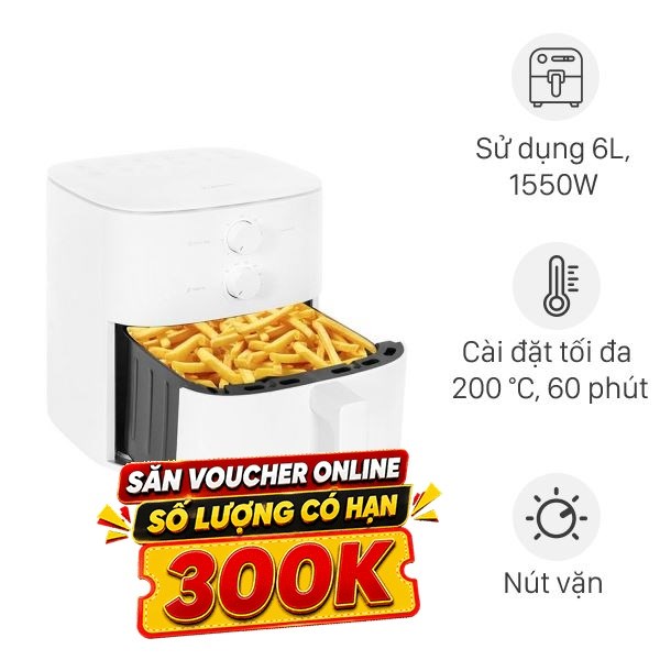 Nồi chiên không dầu Xiaomi Air Fryer Essential 6 lít BHR8588EU