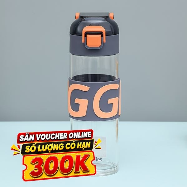 Bình đựng nước thủy tinh 460 ml Delites BL-2381