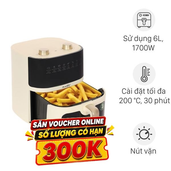 Nồi chiên không dầu Magic Eco 6 lít AC-161