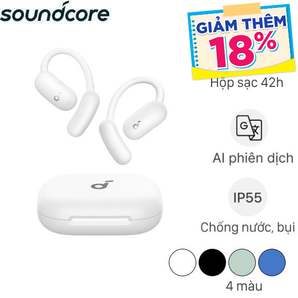 Tai nghe Bluetooth Open-Ear OWS Soundcore AeroFit 2 A3874