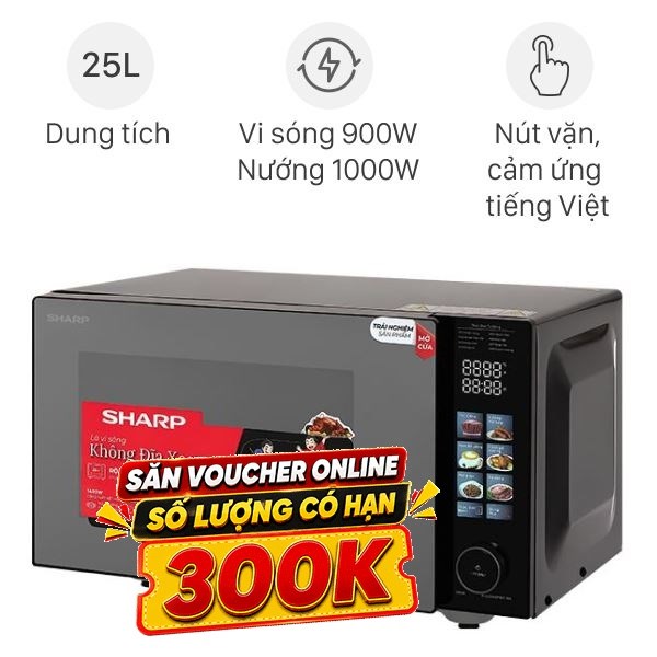 Lò vi sóng có nướng Sharp R-G2545FBC-BK