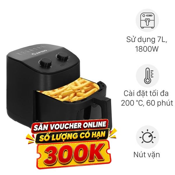 Nồi chiên không dầu Rapido 7 lít RAF-7.0M4 2M