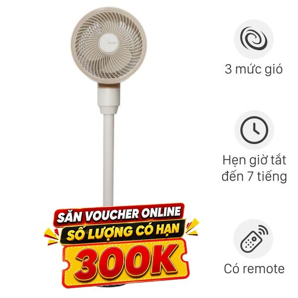 Quạt tuần hoàn Sharp  3 cánh PJ-CD603V-C 24W