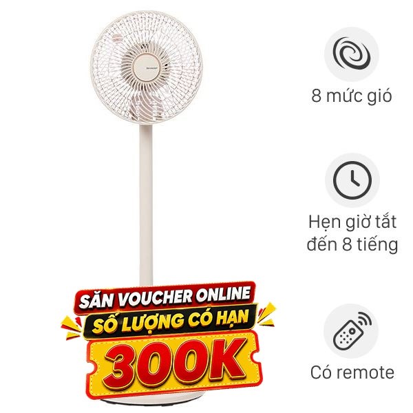 Quạt tuần hoàn Sharp  3 cánh PJ-CD114V-C 36W