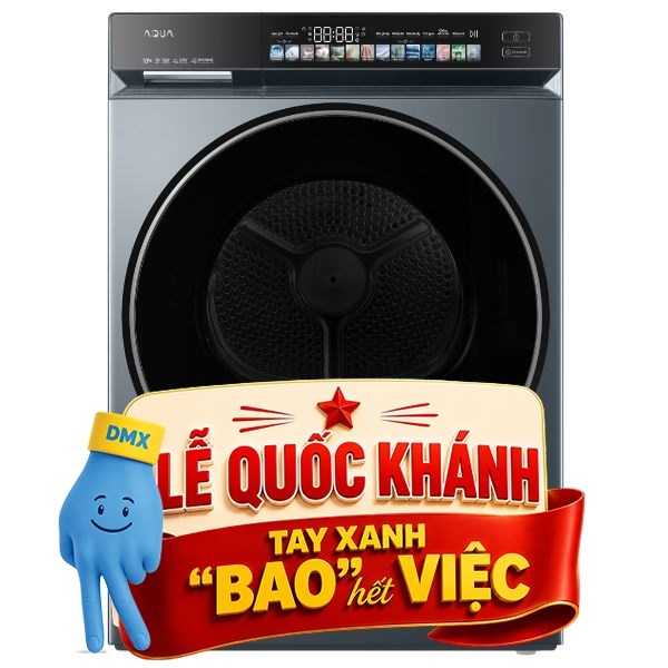 Máy sấy bơm nhiệt Aqua 10 kg AD10-AR377U1L GN