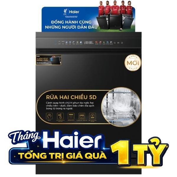 Máy rửa chén độc lập Haier HDWA18-686BK5VN
