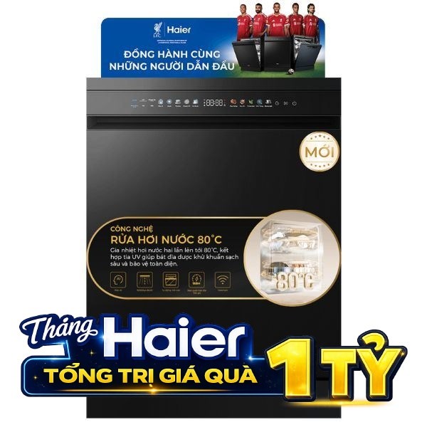 Máy rửa chén độc lập Haier HDWA18-686BK3VN