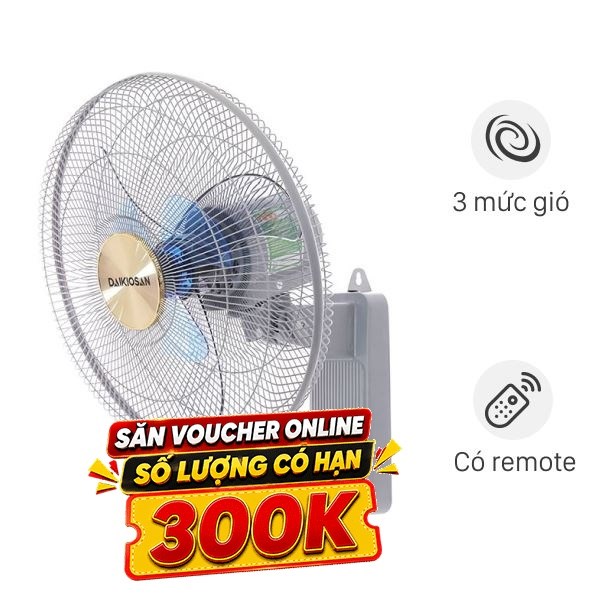 Quạt treo tường Daikiosan  6 cánh DQ121 55W