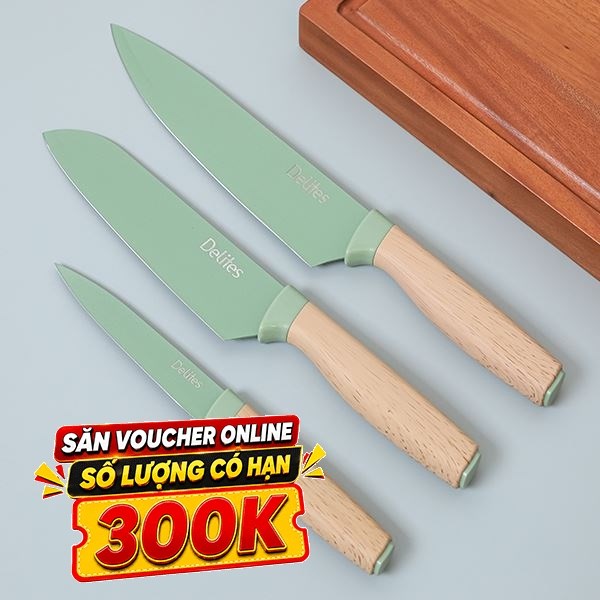 Bộ dao inox Delites LK-2660