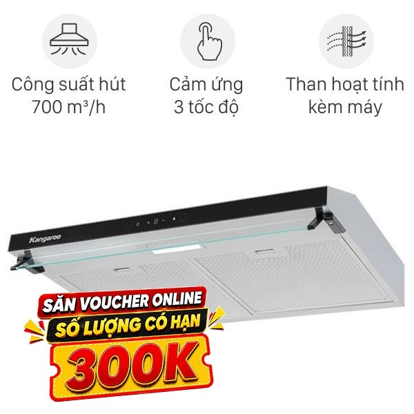 Máy hút mùi âm tủ Kangaroo KGCH70M2B