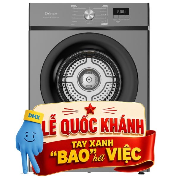 Máy sấy thông hơi Casper 9 Kg TD-E9VG1