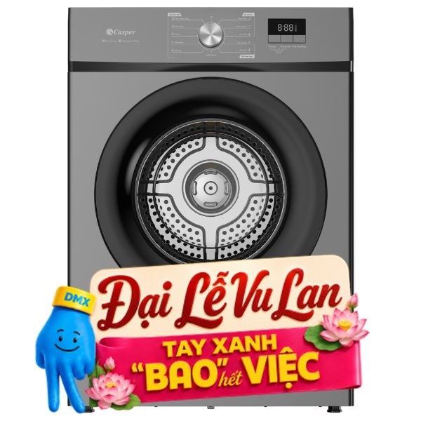 Máy sấy thông hơi Casper 9 Kg TD-E9VG1