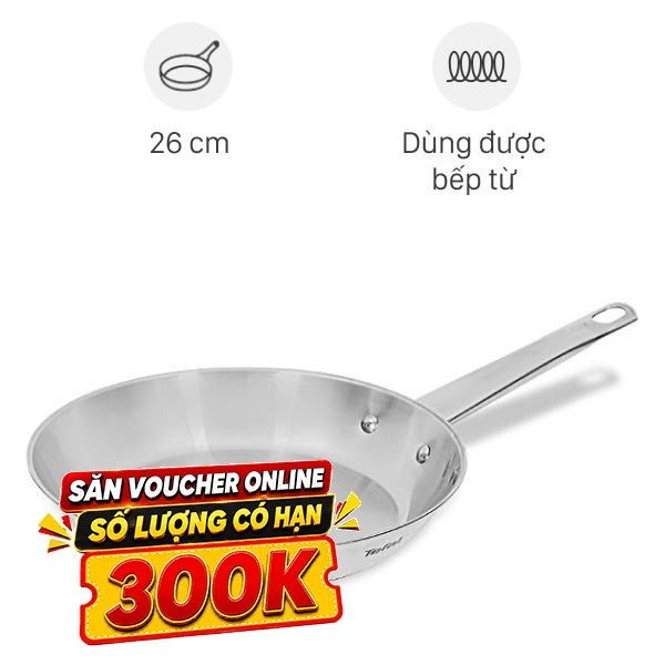 Chảo inox đáy từ Tefal Professional B9210595