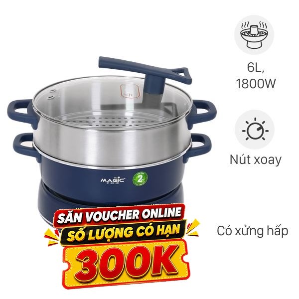 Nồi lẩu đa năng Magic Eco AC-282 6 lít