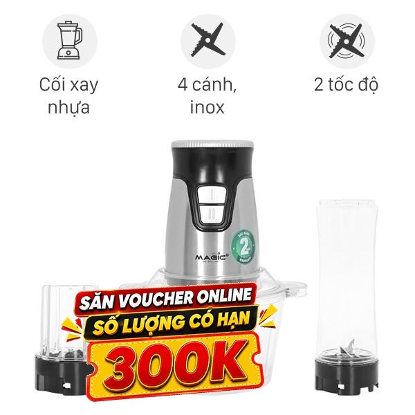 Máy xay thịt đa năng Magic Eco AC-17 500W 2 lít