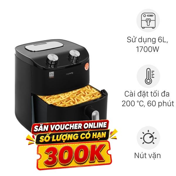 Nồi chiên không dầu Joyoung 6 lít JAF-612