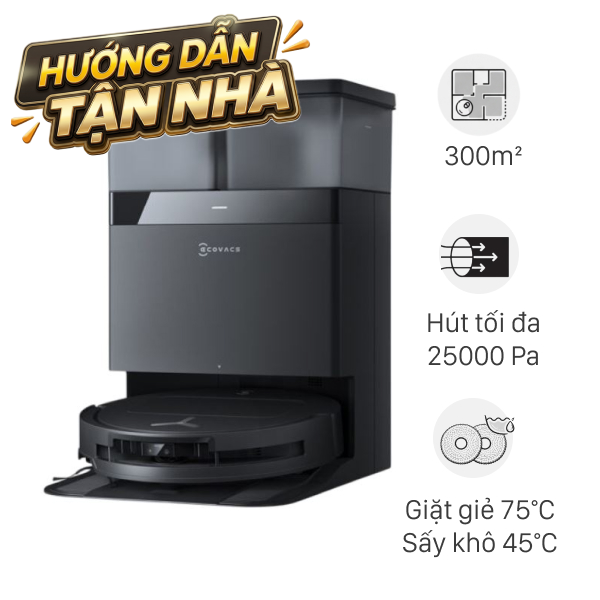 Robot hút bụi lau nhà Ecovacs T30C Gen 2 Đen