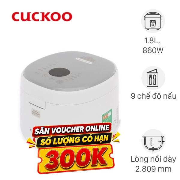 Nồi cơm điện tử Cuckoo 1.8 lít CR-1060F