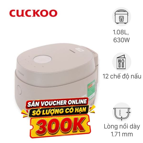 Nồi cơm điện tử Cuckoo 1.08 lít CR-0686FGP