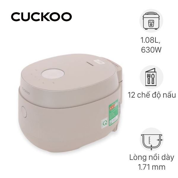 Nồi cơm điện tử Cuckoo 1.08 lít CR-0686FGP