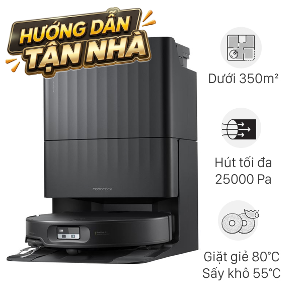 Robot hút bụi lau nhà Roborock Qrevo Edge 2 - Đen